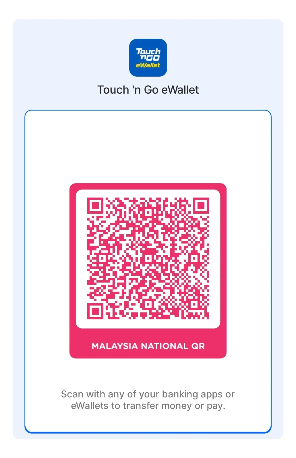 Touch n Go QR Code